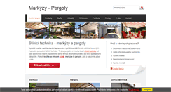 Desktop Screenshot of markyzy-pergoly.cz